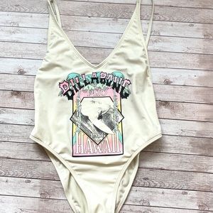 Billabong Reissue retro style swimsuit s cheeky